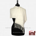 100% Wool Pashmina Off White Lady's Shawl Scarf